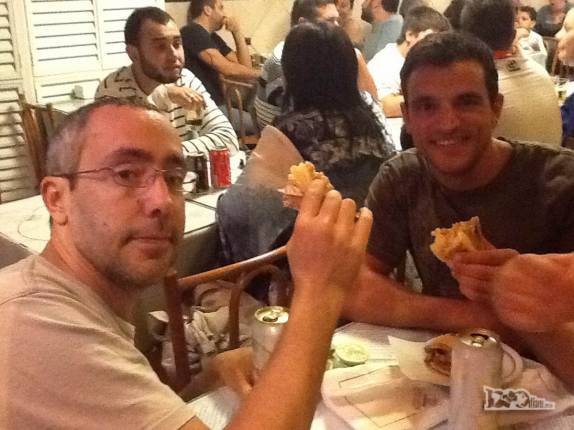 Com o Valentín no tradicional restaurante Cervantes, no Rio de Janeiro